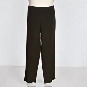 Silk Farm Size Medium Black Pants Pull On Pockets Tapered Leg Vintage By Icinoo